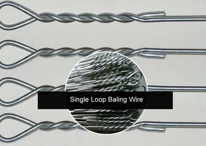 Baling Wire with Twisted Loop at One End